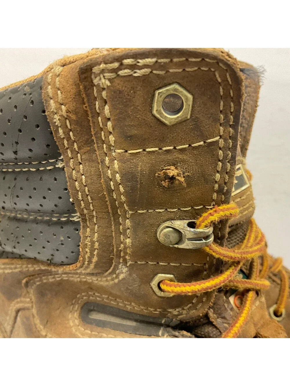 DAKOTA Mens 8'' 517 Quad Comfort Work Boot Steel Toe Composite Plate Brown 12W